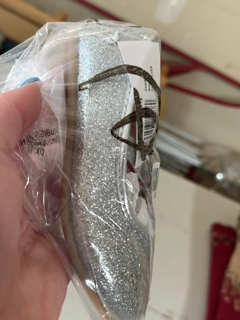 *NWT Disney Princess Toddler Silver Glitter Shoes